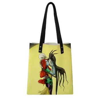 Customized Women PU Leather Handbags Female Shoulder Bag Large Capacity Reusable Tote Jack & Sally Nightmare before Christmas
Customized Women PU Leather Handbags Female Shoulder Bag Large Capacity Reusable Tote Jack & Sally Nightmare before Christmas