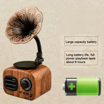 Retro Bluetooth Speaker Portable Mini Wireless Gramophone Speaker with TF Slot Portable AS99
Retro Bluetooth Speaker Portable Mini Wireless Gramophone Speaker with TF Slot Portable AS99