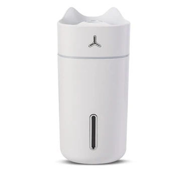 280ML Creative Cat Air Humidifier Aroma Essential Oil Diffuser Mini USB Car Cool Mist Fogger with LED Light for Home
280ML Creative Cat Air Humidifier Aroma Essential Oil Diffuser Mini USB Car Cool Mist Fogger with LED Light for Home