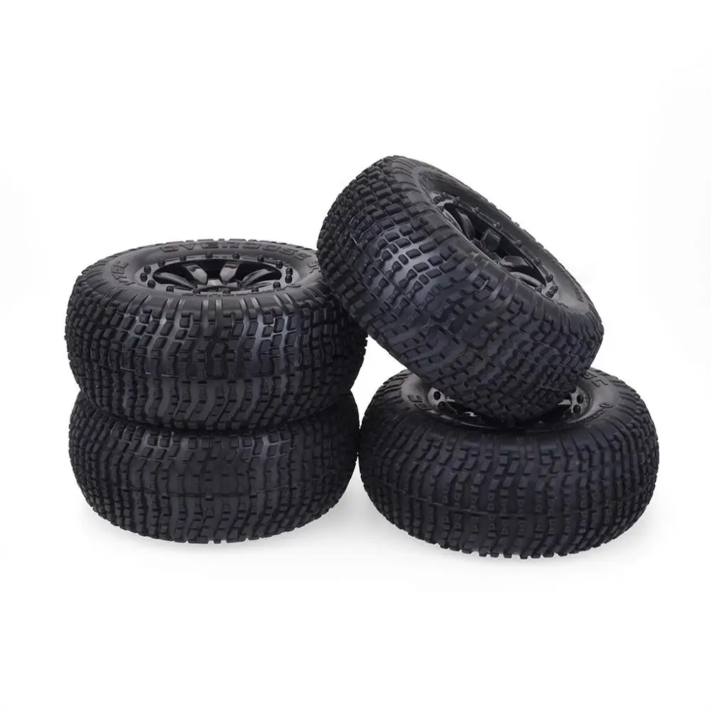 4Pcs Short Course Tires& Wheel Rim for 1/10 RC Terrain Truck Traxxas Slash VKAR 10SC HPI RC Car Parts
4Pcs Short Course Tires& Wheel Rim for 1/10 RC Terrain Truck Traxxas Slash VKAR 10SC HPI RC Car Parts