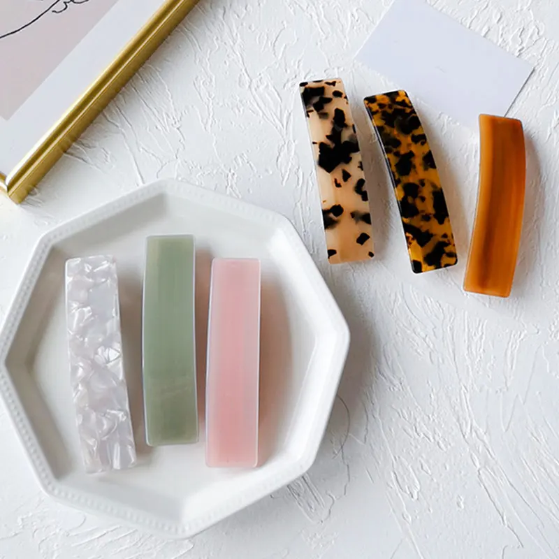 Ponytail Clip Hair Accessories Rectangle Hair Clip Side Clip Geometric Hairpins Acetate Resin Leopard Print Floral Barrette
Ponytail Clip Hair Accessories Rectangle Hair Clip Side Clip Geometric Hairpins Acetate Resin Leopard Print Floral Barrette