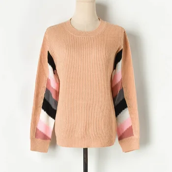 Apricot Faux Cashmere Sweater 2019 Fall O-neck Full Color Block Thin Jumper Knit Pullover Runway Sweaters Sueter Mujer P-111
Apricot Faux Cashmere Sweater 2019 Fall O-neck Full Color Block Thin Jumper Knit Pullover Runway Sweaters Sueter Mujer P-111