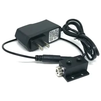 Positioning Focusable LED Lights 650nm 5mw Focus Line Beam Red Diode Laser Module w AC Adapter w 12mm Black Heatsink