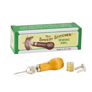 United States The Speedy Stitcher Sewing Machine Awl Leather Craft DIY Manual Edge Banding Threader Shoemaker Canvas Repair Tool
United States The Speedy Stitcher Sewing Machine Awl Leather Craft DIY Manual Edge Banding Threader Shoemaker Canvas Repair Tool