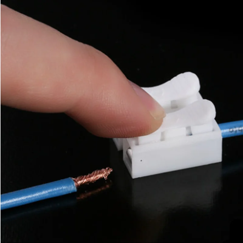 Description Picture 5 of item1/2/3/4P CH-1 CH-2 CH-3 CH-4 Spring Wire Quick Connector G7 Electrical Crimp Terminals Block Splice Cable Clamp Fit Led Strip