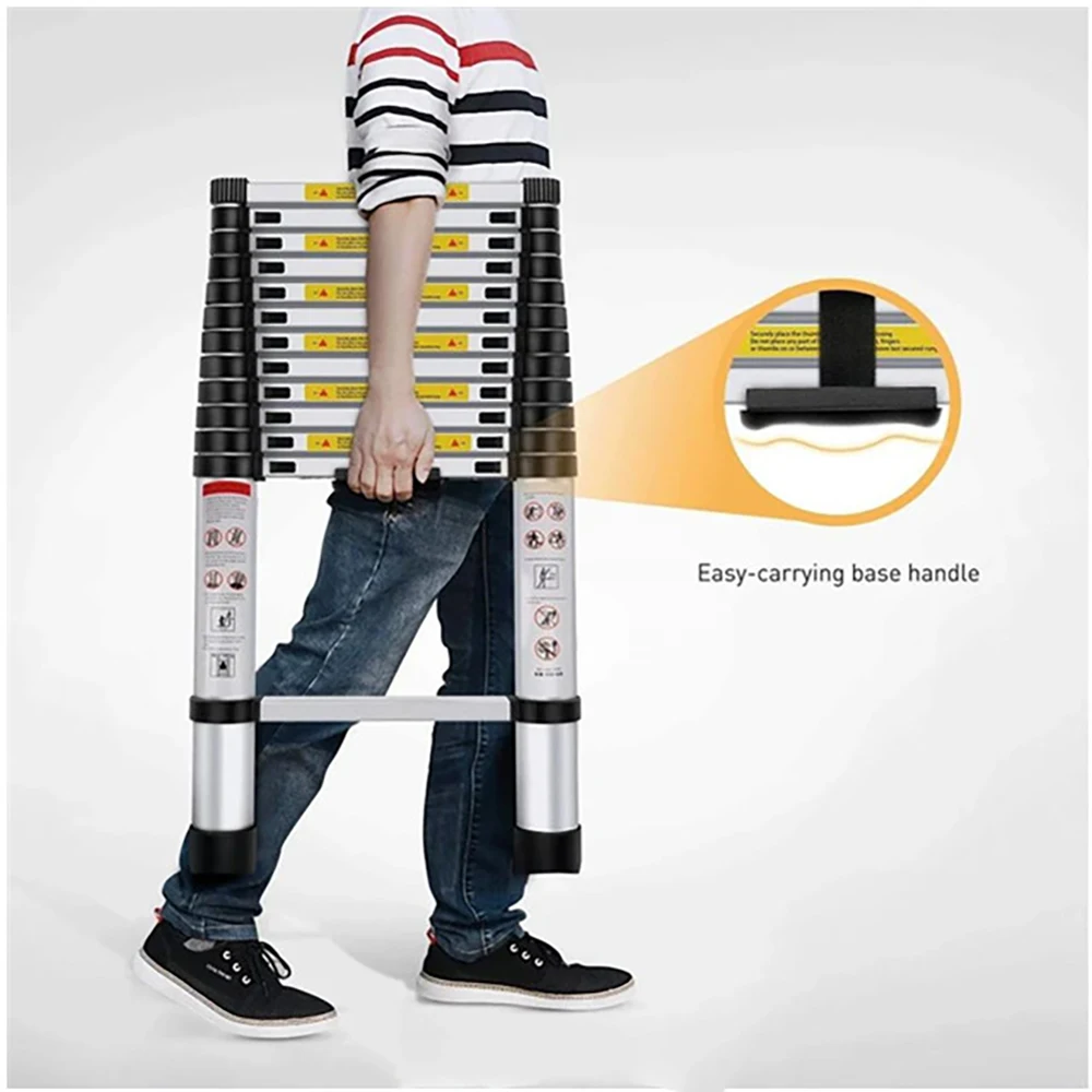 Househol Aluminum Alloy Folding Multi Purpose12.5ft 330lbs Capacity 3.8m One Button Retraction Telescopic Extension Step Ladder
Househol Aluminum Alloy Folding Multi Purpose12.5ft 330lbs Capacity 3.8m One Button Retraction Telescopic Extension Step Ladder