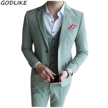 Mens Green Wedding Prom Suit Sets Slim Fit Men Business Groom Suits Party Dinner Tuxedo 3 Pieces Suit Jacket Vest Pants
Mens Green Wedding Prom Suit Sets Slim Fit Men Business Groom Suits Party Dinner Tuxedo 3 Pieces Suit Jacket Vest Pants