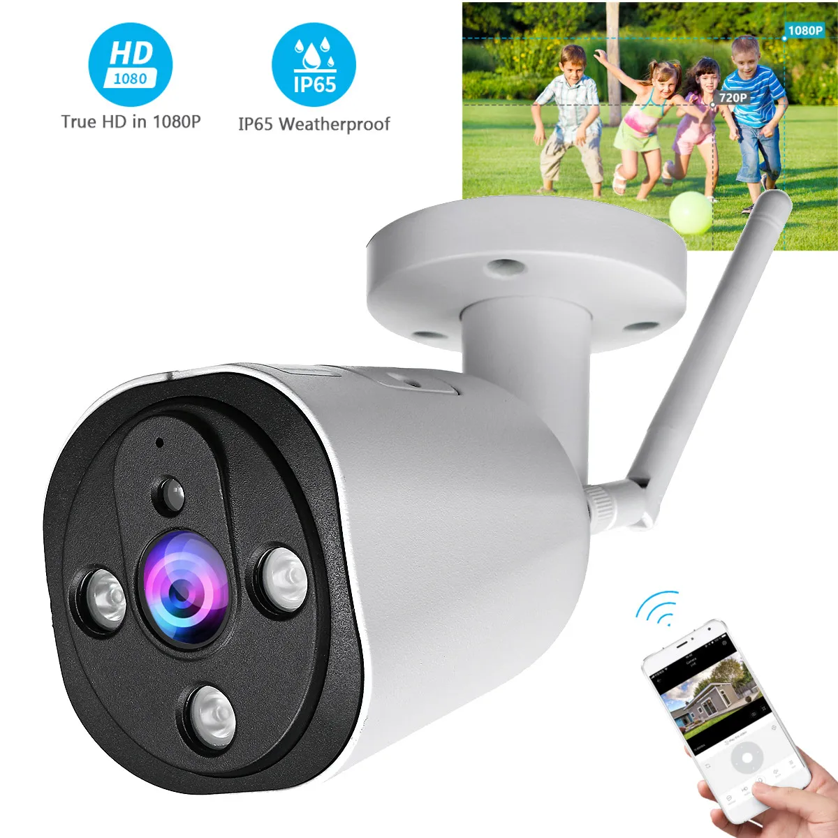 WIFI IP Camera Outdoor Home Security IR Night Vision Intelligent Auto Tracking Baby Monitor HD1080P Surveillance Wireless
WIFI IP Camera Outdoor Home Security IR Night Vision Intelligent Auto Tracking Baby Monitor HD1080P Surveillance Wireless