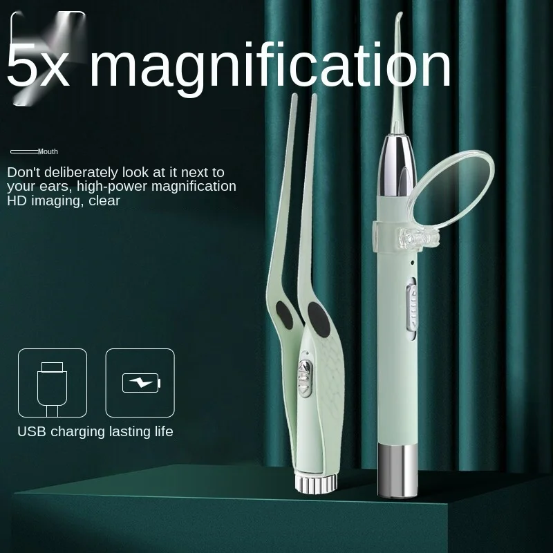 NEW Glowy Earwax Remover Ear Cleaner 5X Magnifier Luminous Ear Spoon Clean Tweezers Led Lighting Earspoon Tool Ear Cleaning Kit
NEW Glowy Earwax Remover Ear Cleaner 5X Magnifier Luminous Ear Spoon Clean Tweezers Led Lighting Earspoon Tool Ear Cleaning Kit