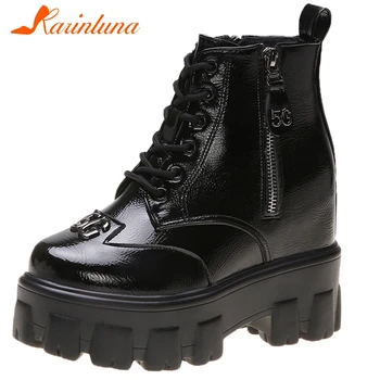 KARINLUNA New Girl High Heels Boots Women 2019 Cool Patent PU Boots Fashion High Platform Ankle Shoes Woman
KARINLUNA New Girl High Heels Boots Women 2019 Cool Patent PU Boots Fashion High Platform Ankle Shoes Woman