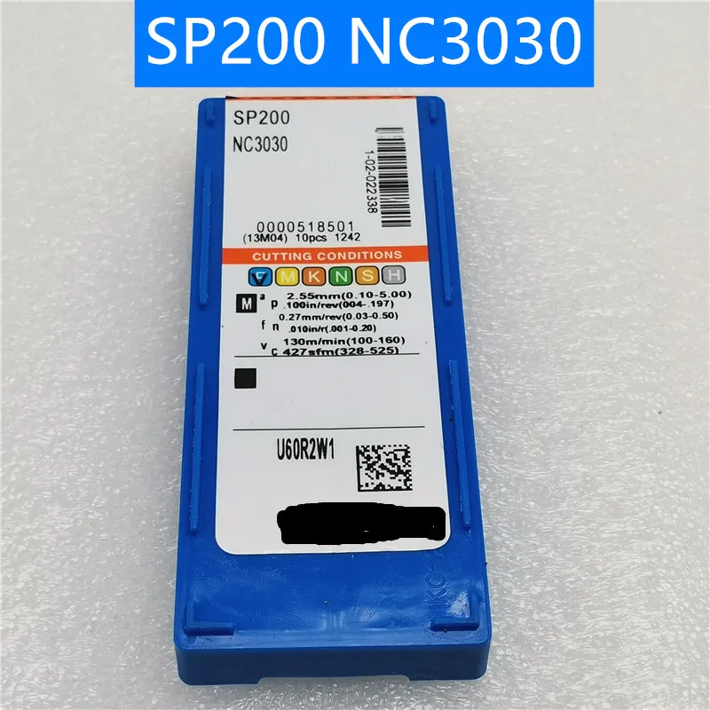 100PCS SP200 NC3030 Carbide Insert Turning Tool Turning Milling Cutter CNC Cutting Tool Slot Cutting