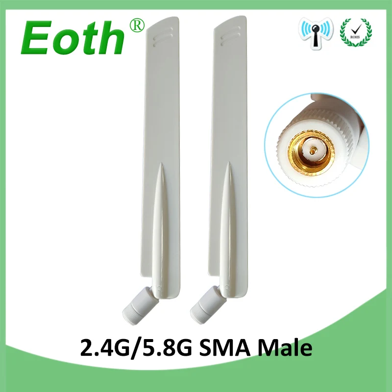 5PCS 2.4GHz 5.8Ghz Dual Band wifi Antenna 8dBi RP-SMA Omni-Directional WIFI aerial SMA female wireless router
5PCS 2.4GHz 5.8Ghz Dual Band wifi Antenna 8dBi RP-SMA Omni-Directional WIFI aerial SMA female wireless router