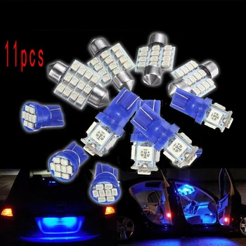 11/13pcs Blue LED Light License Plate Lamp Reading Lights T10+31mm Festoon Interior Dome Map Tag Lamp Bulb Kit
11/13pcs Blue LED Light License Plate Lamp Reading Lights T10+31mm Festoon Interior Dome Map Tag Lamp Bulb Kit