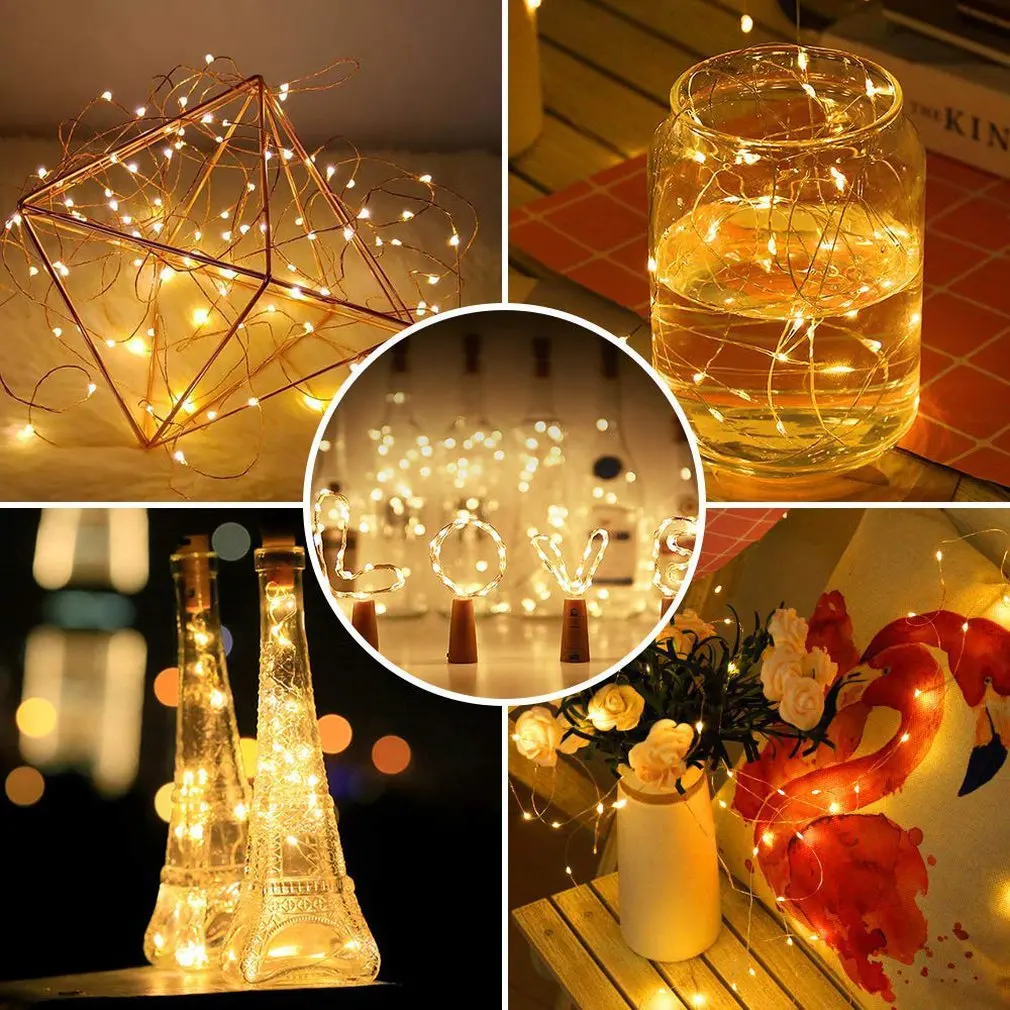 2M 20 Light Led Copper Wire Lamp String Button Wine Bottle Plug Colored Lamp Silver Wire Warm White Home Christmas Party Decor
2M 20 Light Led Copper Wire Lamp String Button Wine Bottle Plug Colored Lamp Silver Wire Warm White Home Christmas Party Decor