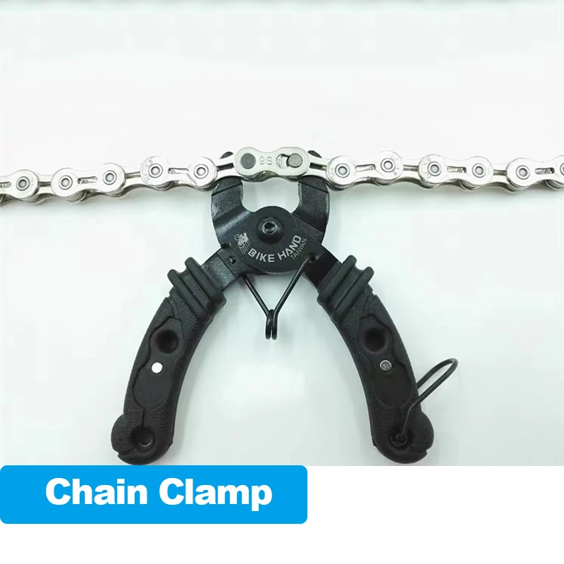 BIKEHAND Bicycle Chain Clamp Quick Link Button Mount Rivet Closure Overhaul Removal Install Plier Bike Repair Service Tool
BIKEHAND Bicycle Chain Clamp Quick Link Button Mount Rivet Closure Overhaul Removal Install Plier Bike Repair Service Tool