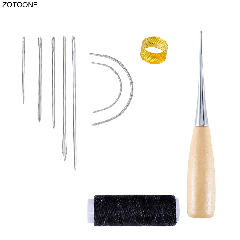 10pcs/set Sewing Kit Handmade DIY Leather Tool Set Hand Sewing Set Sewing Thread Needle Thimble Scribing Wheel Hook Cone Awl G
10pcs/set Sewing Kit Handmade DIY Leather Tool Set Hand Sewing Set Sewing Thread Needle Thimble Scribing Wheel Hook Cone Awl G