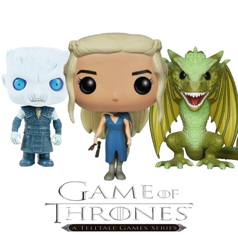 Funko pop Game of Thrones Hand Joan Snow Daenerys arya stark Targaryen Doll Night's King Rhaego Doll Toys for Child Gift 
Funko pop Game of Thrones Hand Joan Snow Daenerys arya stark Targaryen Doll Night's King Rhaego Doll Toys for Child Gift