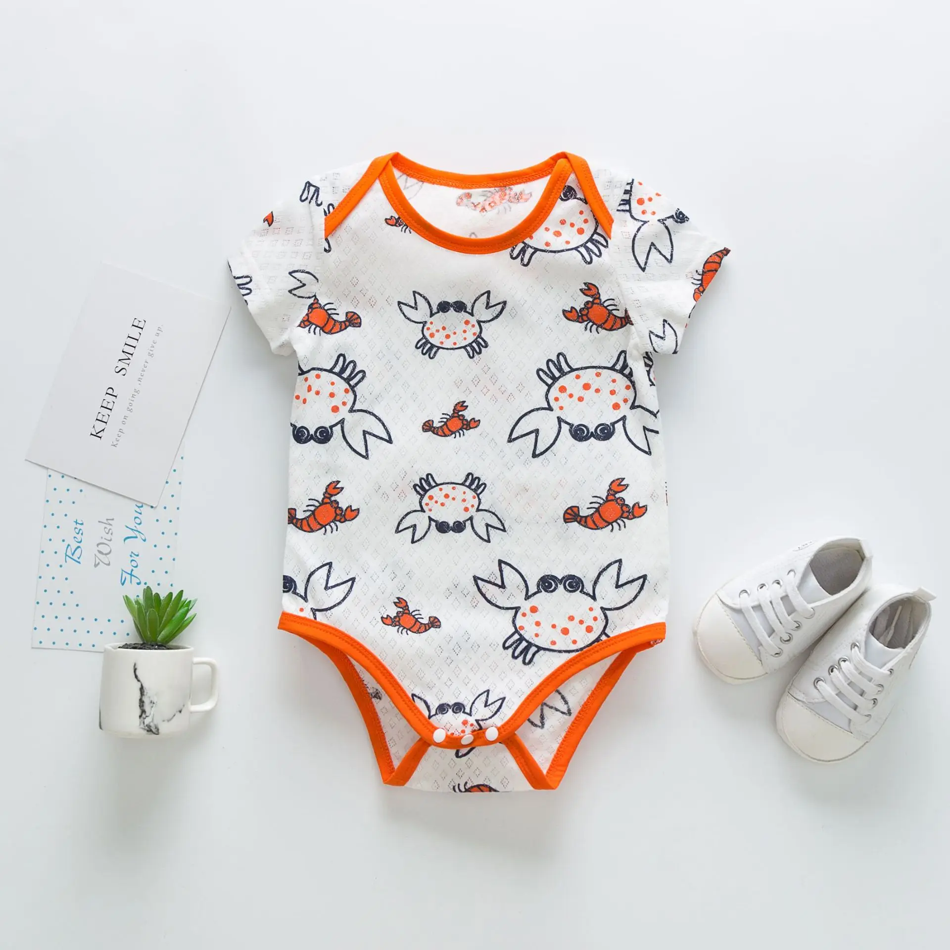 2019 Clothes for Babies One-piece Summer Infants Triangle Romper INS Hot Selling Korean-style Net Hole Breathable Climbing Cloth
2019 Clothes for Babies One-piece Summer Infants Triangle Romper INS Hot Selling Korean-style Net Hole Breathable Climbing Cloth
