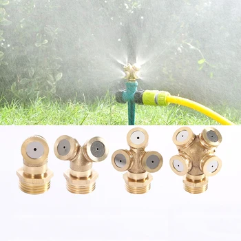 

1/2" Misting Nozzle Brass Atomizing Spray Fitting Nebulizer Hose Connector Water Sprinklers Heads Adjustable Garden Irrigation