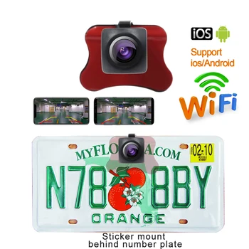 HD Car DVR Wireless Wifi Camera Backup Parking Reverse Rear View Camera Auto Vehicle Security Camera Sticked On License Plate
HD Car DVR Wireless Wifi Camera Backup Parking Reverse Rear View Camera Auto Vehicle Security Camera Sticked On License Plate