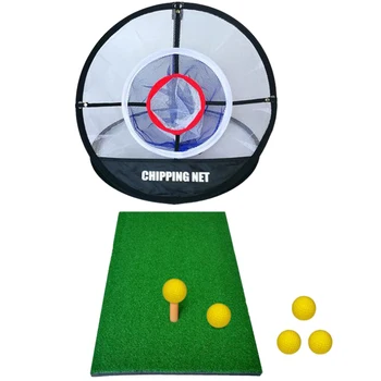 SEWS-Golf Indoor Outdoor Chipping Net Pitching Cages Mats Practice Easy Net Golf Training Golf Aids with A Pad and Ball
SEWS-Golf Indoor Outdoor Chipping Net Pitching Cages Mats Practice Easy Net Golf Training Golf Aids with A Pad and Ball