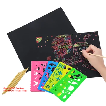 Magic Color Rainbow Scratch Art Paper Card Set with Graffiti Stencil for Drawing Stick DIY Art Painting Toy Kids Gift GYH
Magic Color Rainbow Scratch Art Paper Card Set with Graffiti Stencil for Drawing Stick DIY Art Painting Toy Kids Gift GYH