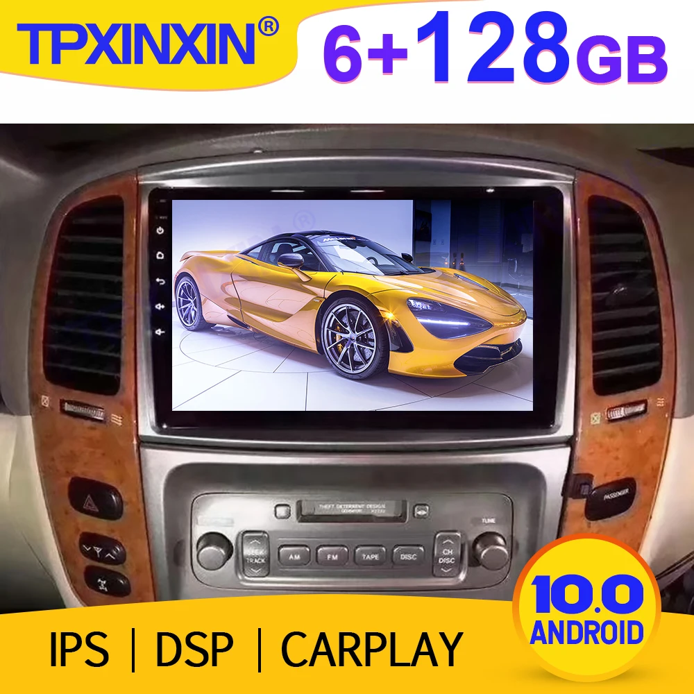 For Toyota Land Cruiser/ Lexus LX470 2003-2007 Android 10.0 6+128GB Radio GPS Navigation Auto Stereo Head Unit Multimedia Player
For Toyota Land Cruiser/ Lexus LX470 2003-2007 Android 10.0 6+128GB Radio GPS Navigation Auto Stereo Head Unit Multimedia Player