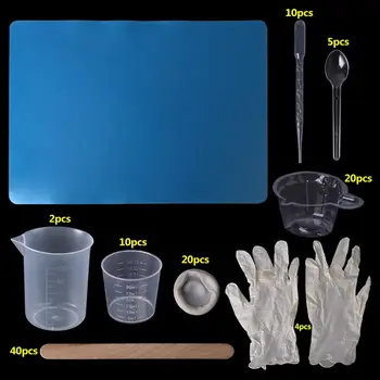 1 Set Epoxy Resin Kit Disposable Gloves Finger Measurement Cup Dropper Pad Jewelry Necklace Making Tools Handmade Accessories
1 Set Epoxy Resin Kit Disposable Gloves Finger Measurement Cup Dropper Pad Jewelry Necklace Making Tools Handmade Accessories