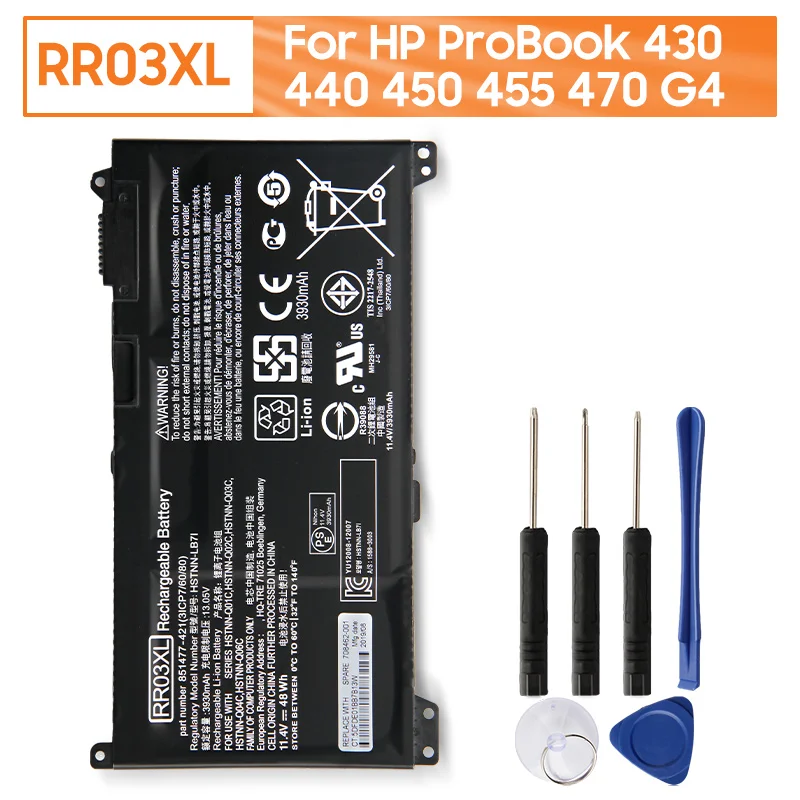 Original Replacement Laptop Battery RR03XL HSTNN-LB7I For HP HSTNN-Q01C HSTNN-Q02C HSTNN-Q03C HSTNN-Q04C HSTNN-Q06C 48Wh
Original Replacement Laptop Battery RR03XL HSTNN-LB7I For HP HSTNN-Q01C HSTNN-Q02C HSTNN-Q03C HSTNN-Q04C HSTNN-Q06C 48Wh