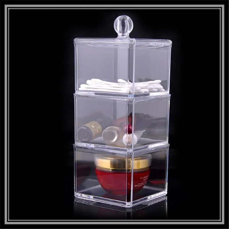 3-layer Crystal Cotton Swab Plastic Box Home Storage Box Transparent Acrylic Small Objects Storage Multi-function Jewelry Box
3-layer Crystal Cotton Swab Plastic Box Home Storage Box Transparent Acrylic Small Objects Storage Multi-function Jewelry Box