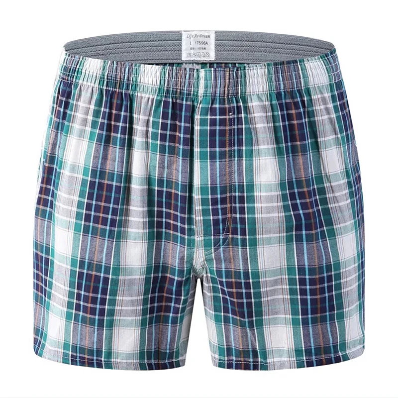 Plus size men's plaid loose boxer shorts Men 100% cotton pajamas boxers Home soft breathable sleepwear underpants
Plus size men's plaid loose boxer shorts Men 100% cotton pajamas boxers Home soft breathable sleepwear underpants