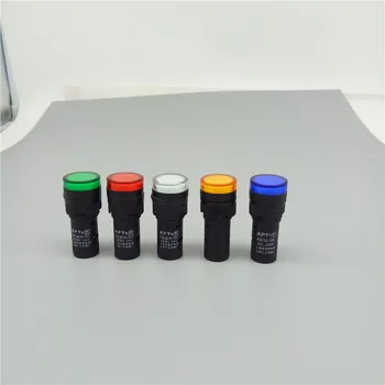 10Pcs Class B 16mm hole AD16-16C signal indicator solid color LED wick highlight 12V24V220v380V red and green
10Pcs Class B 16mm hole AD16-16C signal indicator solid color LED wick highlight 12V24V220v380V red and green