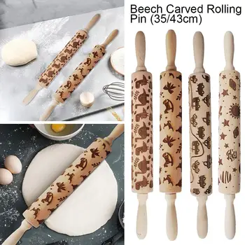 Christmas Embossed Rolling Pin Dough Engraved Roller for Baking Cookies Noodles Cookies
Christmas Embossed Rolling Pin Dough Engraved Roller for Baking Cookies Noodles Cookies