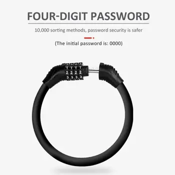 4-Digit Password Bicycle Code Lock Mountain Bike Portable Security Anti-theft Cable Lock Steel Wire Lock Bicycle Accessories #ND
4-Digit Password Bicycle Code Lock Mountain Bike Portable Security Anti-theft Cable Lock Steel Wire Lock Bicycle Accessories #ND