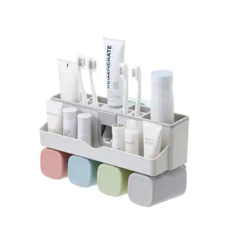 Toothbrush Holder Wall Mounted Toothpaste Holder with Toothpaste Dispenser Premium Bathroom Accessories wiyh 2/3/4 Cups
Toothbrush Holder Wall Mounted Toothpaste Holder with Toothpaste Dispenser Premium Bathroom Accessories wiyh 2/3/4 Cups