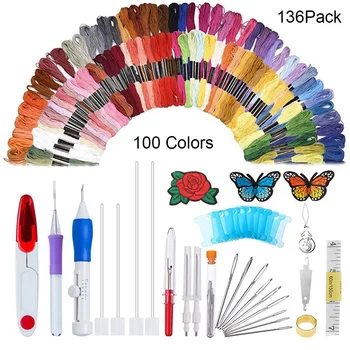 Magic Patterns Punch Needle Set Craft Tool Embroidery Pen Set Needle Threads for Sewing Knitting DIY Threaders Embroidery Kit
Magic Patterns Punch Needle Set Craft Tool Embroidery Pen Set Needle Threads for Sewing Knitting DIY Threaders Embroidery Kit