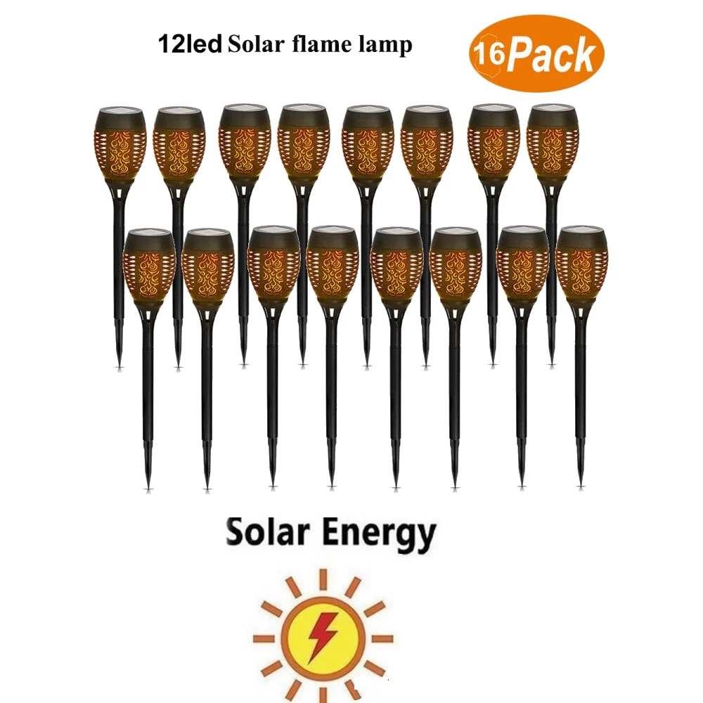 2-8pcs Solar Flame Flickering Garden Lamp Torch Light IP65 Outdoor Spotlights Landscape Decoration Led Lamp for Garden Pathways
2-8pcs Solar Flame Flickering Garden Lamp Torch Light IP65 Outdoor Spotlights Landscape Decoration Led Lamp for Garden Pathways