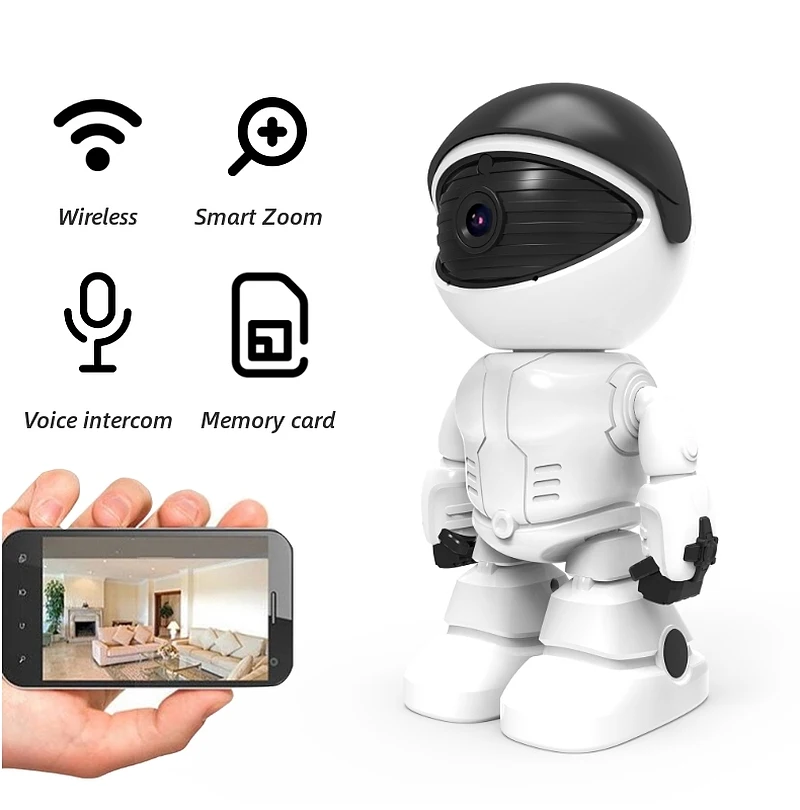 Wireless 1080P Home Security IP Camera Cloud Robot Intelligent Auto Human Tracking Camera WiFi CCTV Camera Surveillance Camera
Wireless 1080P Home Security IP Camera Cloud Robot Intelligent Auto Human Tracking Camera WiFi CCTV Camera Surveillance Camera