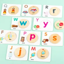 26 Words Letter Matching Cognitive Learning English Cards Puzzle Toy Montessori Flash Cards Early Educational Toys for Baby Gift
26 Words Letter Matching Cognitive Learning English Cards Puzzle Toy Montessori Flash Cards Early Educational Toys for Baby Gift