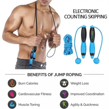 Funny ABS Lose Weight Calories Counting Skipping Rope Fitness Skipping Rope Workout Toy Game Rope Skipping Outdoor Exercise
Funny ABS Lose Weight Calories Counting Skipping Rope Fitness Skipping Rope Workout Toy Game Rope Skipping Outdoor Exercise