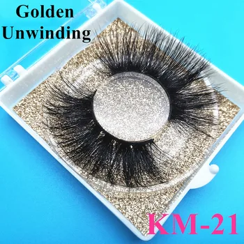 Golden Unwinding Lashes KM-21 dramatic 25mm soft lashes bulk 3d single vegan mink false eyelashes 
Golden Unwinding Lashes KM-21 dramatic 25mm soft lashes bulk 3d single vegan mink false eyelashes