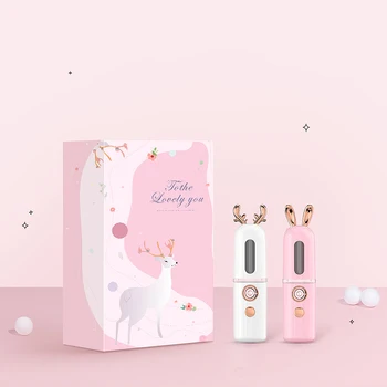 Portable Nano Spray Water Meter Sprayer Steam Face Facial Humidifier Cold Spray Machine Moisturizing Beauty Instrument Fawn Shap
Portable Nano Spray Water Meter Sprayer Steam Face Facial Humidifier Cold Spray Machine Moisturizing Beauty Instrument Fawn Shap