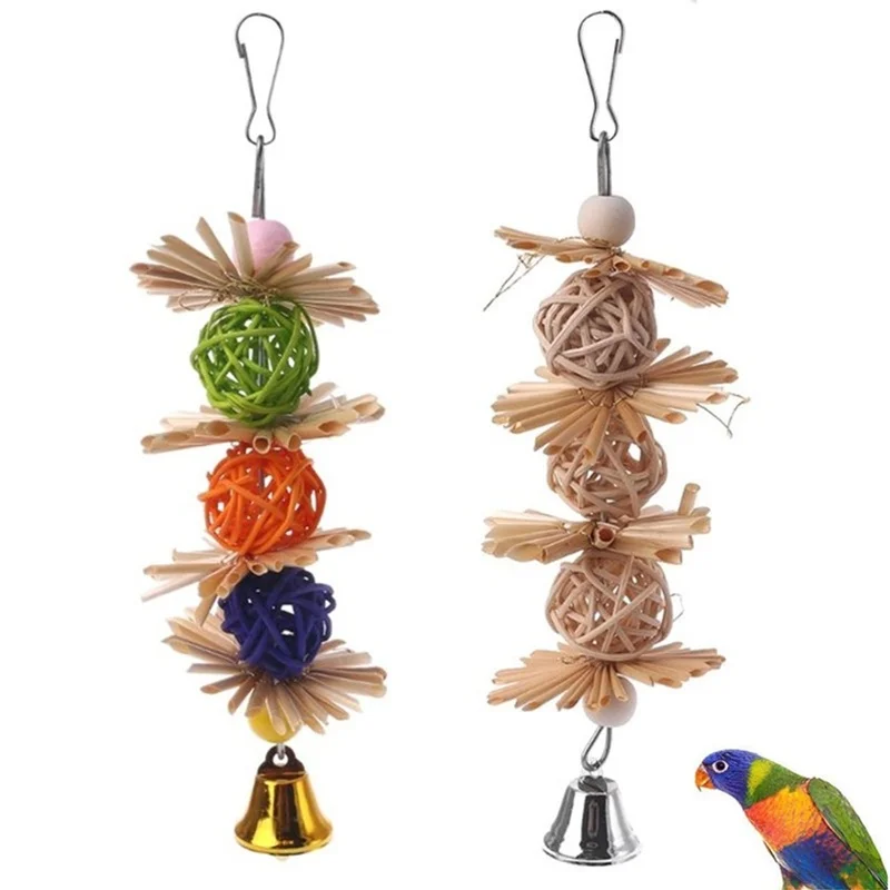 1PC Colorful Parrot Chew Strands Bite Teeth Griding Ball Bell Attractive Bird Parakeet Toys Natural Straw Bird Supplies Pet Toy
1PC Colorful Parrot Chew Strands Bite Teeth Griding Ball Bell Attractive Bird Parakeet Toys Natural Straw Bird Supplies Pet Toy