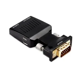 1080P HD VGA Male to HDMI Female Converter Adapter for PC Laptop Computer Notebook Projector Monitor Accessories
1080P HD VGA Male to HDMI Female Converter Adapter for PC Laptop Computer Notebook Projector Monitor Accessories