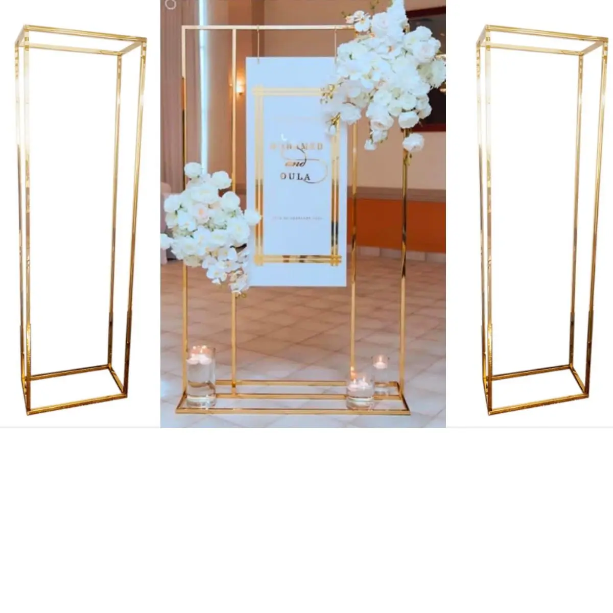 Luxury Wedding Backdrops Shiny Gold Arch Pillar Balloons Props Flower Plinth Stand Birthday Party Hanging Sign Billboard Rack
Luxury Wedding Backdrops Shiny Gold Arch Pillar Balloons Props Flower Plinth Stand Birthday Party Hanging Sign Billboard Rack