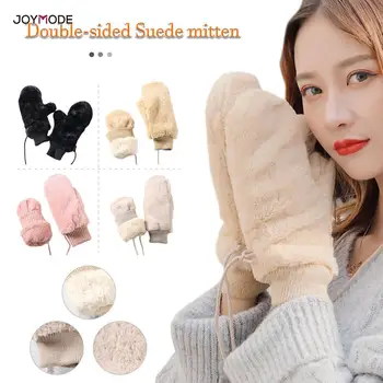 JOYMODE Lovely Female Winter Knit Thicker Velvet Warm Black Gloves Ladies Cute Fingerless Women Solid Mittens Guantes
JOYMODE Lovely Female Winter Knit Thicker Velvet Warm Black Gloves Ladies Cute Fingerless Women Solid Mittens Guantes