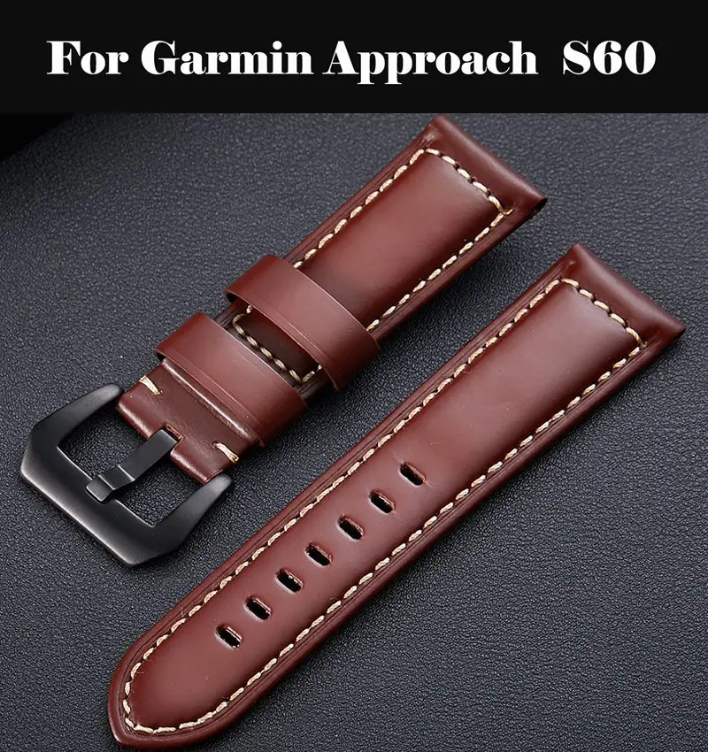 Genuine Leather Watch Band Strap watch Band 18mm 20m 24mm leather 22mm band For Garmin Approach S60
Genuine Leather Watch Band Strap watch Band 18mm 20m 24mm leather 22mm band For Garmin Approach S60