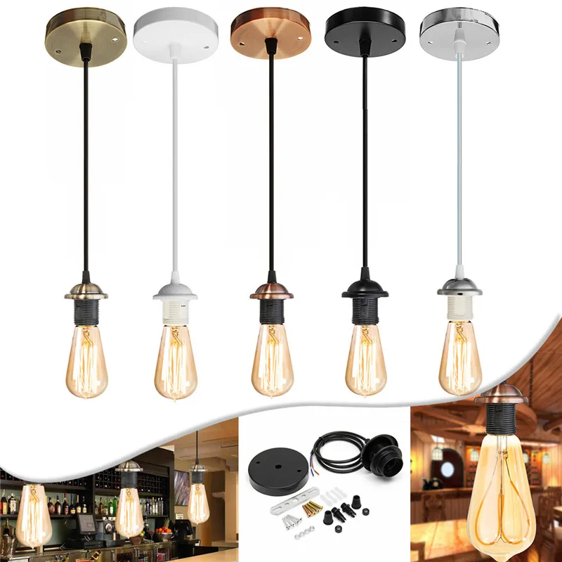 Vintage Edison Lamp Base E27 Screw Ceiling Rose Light Pendant Light Holder E27 Screw Socket Base for Retro Incandescent AC110V
Vintage Edison Lamp Base E27 Screw Ceiling Rose Light Pendant Light Holder E27 Screw Socket Base for Retro Incandescent AC110V