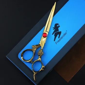 6.0inchs Freelander gold color Professional straight &Teeth scissors Thinning Shears
6.0inchs Freelander gold color Professional straight &Teeth scissors Thinning Shears