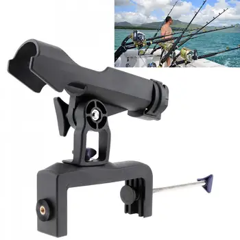 Fishing Rod Stand Bracket Yacht Fishing Tackle Tool 360 Degrees Rotatable Rod Holder for Handrail / Boat / Canoe and Kayak
Fishing Rod Stand Bracket Yacht Fishing Tackle Tool 360 Degrees Rotatable Rod Holder for Handrail / Boat / Canoe and Kayak